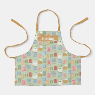 Hedwig Post Letter Block Pattern Apron