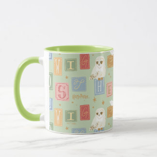 Hedwig Post Letter Block Pattern Mug