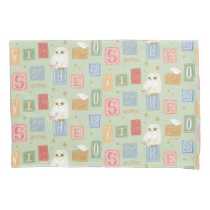 Hedwig Post Letter Block Pattern Pillowcase