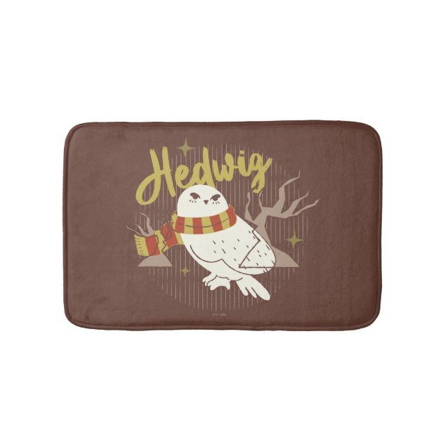 Hedwig Whimsical Forest Drawing Bath Mat (Front)