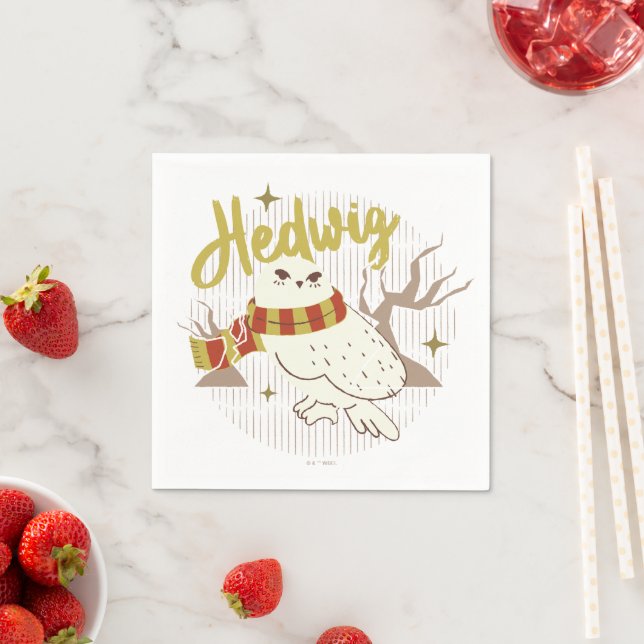 Hedwig Whimsical Forest Drawing Napkin (Insitu)
