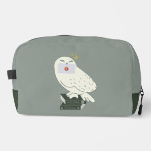 Hedwig With Letter Whimsical Drawing Dopp Kit