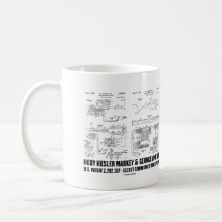 Hedy Kiesler Markey G. Antheil US Patent 2292387 Coffee Mug