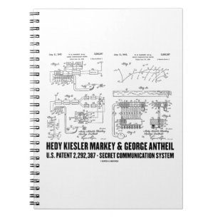 Hedy Kiesler Markey G. Antheil US Patent 2292387 Notebook