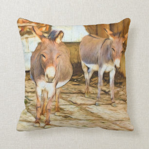 Hee Haw Donkeys Cushion