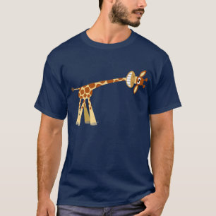 Hee Hee Hee!! Cute Cartoon Giraffe Men's T-shirts