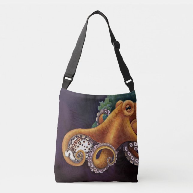 He'e (octopus) with Cowry Crossbody Bag (Front)