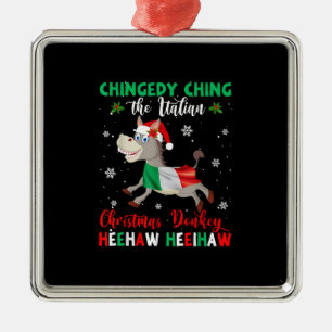 HEEHAW The Christmas Donkey   Donkey Lovers Gifts Metal Tree Decoration