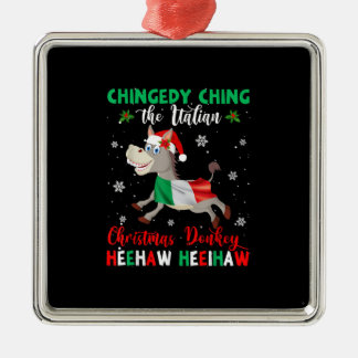 HEEHAW The Christmas Donkey | Donkey Lovers Gifts Metal Tree Decoration
