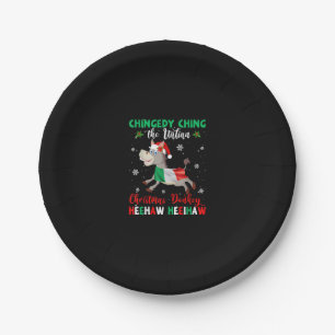 HEEHAW The Christmas Donkey Donkey Lovers Gifts Paper Plate