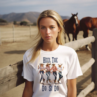 Heel Toe Line Dancing T=Shirt T-Shirt