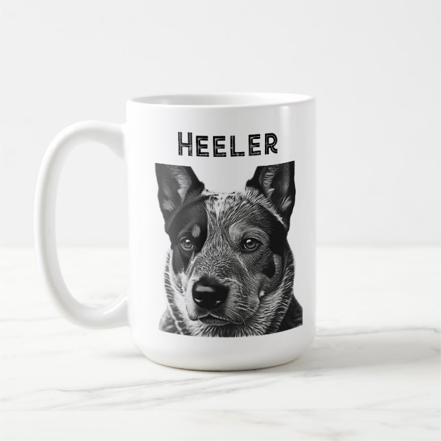 Heeler Blue Heeler Dog Coffee Mug (Left)