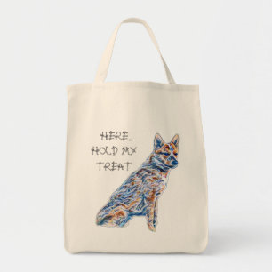 Heeler Cattle Dog Here Hold My Treat Tote Bag
