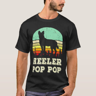 Heeler Pop Pop Heeler Grandpa Australian Cattle Do T-Shirt
