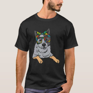 Heeler Puzzle Bandanna Glasses Autism Awareness Ca T-Shirt