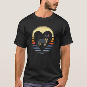 Heeler Vintage Heart Funny Cattle Dog Owner Dog Lo T-Shirt