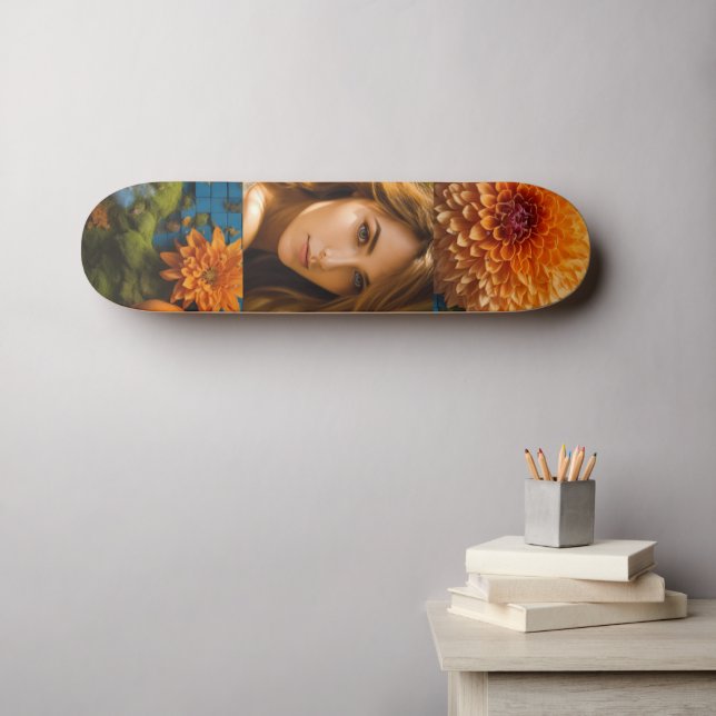 #HeelflipSkateboard Skateboard (Wall Art (Horz))