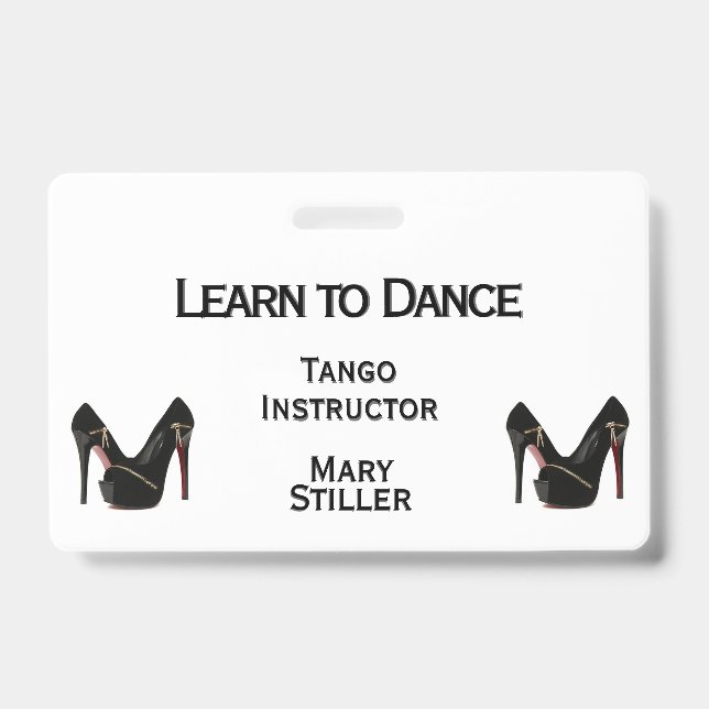 Heels Double Sided ID Badge (Front)