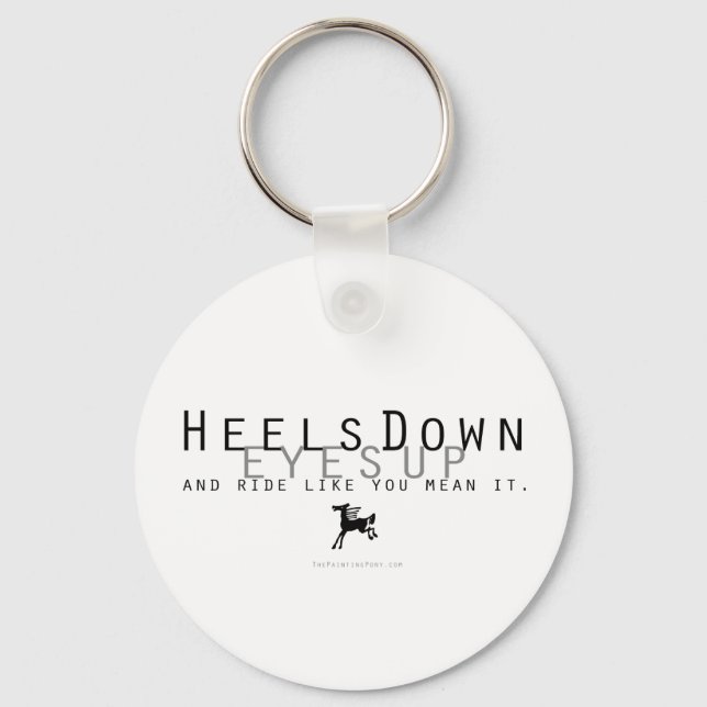 Heels Down Key Ring (Front)