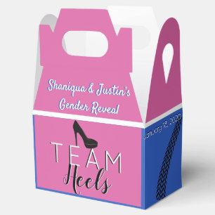 Heels or Wheels   Pink & Blue {Car} Gender Reveal Favour Box