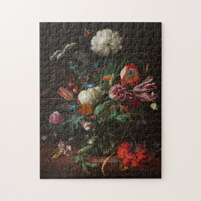 Heem Vase Flowers Painting Jigsaw Puzzle (Vertical)