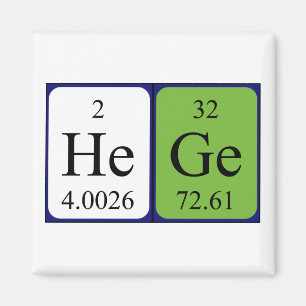 Hege periodic table name magnet