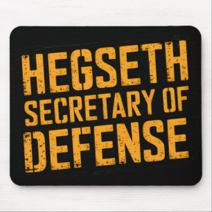 Hegseth Secretary Of Defence Trump Inauguration Da Mouse Mat
