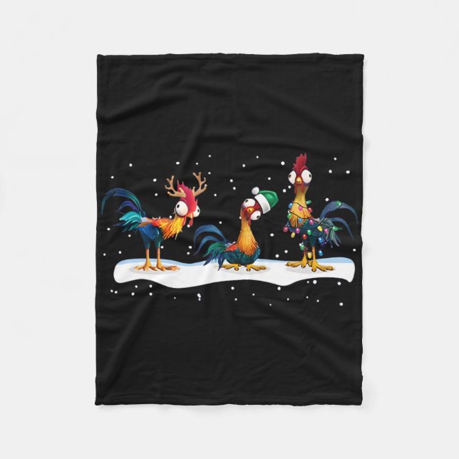 Hei Hei Chicken Christmas - Uni  Fleece Blanket (Front)