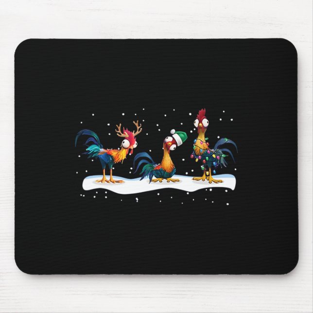 Hei Hei Chicken Christmas - Uni  Mouse Mat (Front)