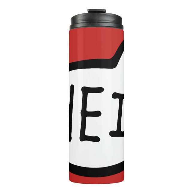 HEI! Norwegian Greeting, Hi, Speech Bubble Thermal Tumbler (Front)