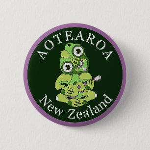 Hei Tiki New Zealand badge