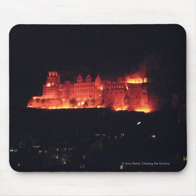 Heidelberg Castle Burning Mouse Mat (Front)