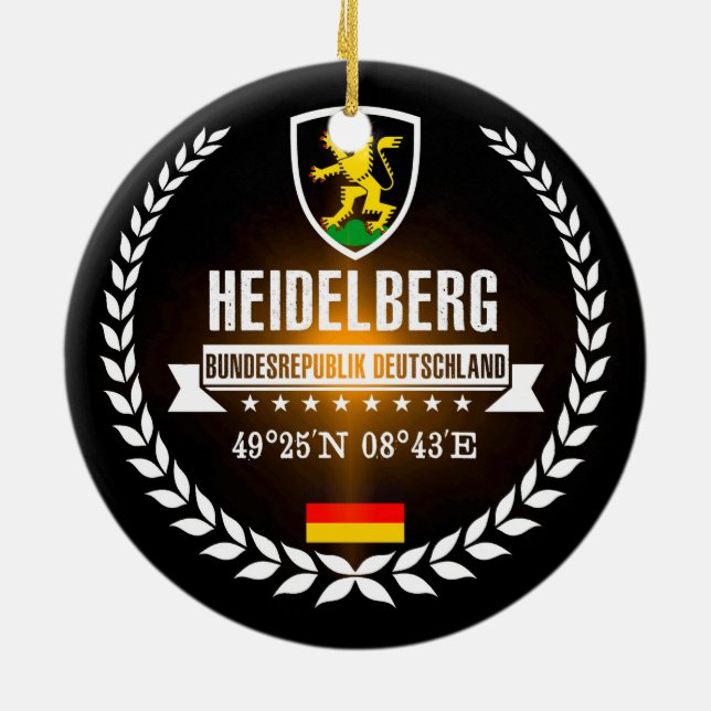 Heidelberg Ceramic Tree Decoration (Back)