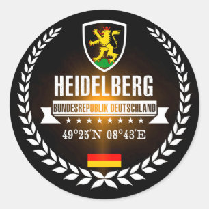 Heidelberg Classic Round Sticker
