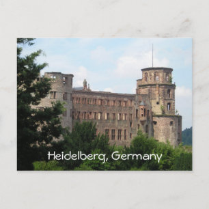 Heidelberg Germany castle customisable postcard