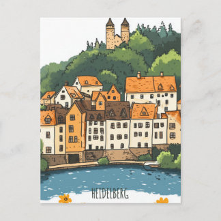 Heidelberg Germany Travel Postcard