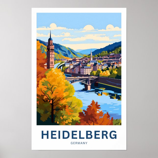 Heidelberg Germany Travel Print (Front)