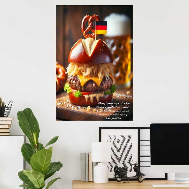 Heidelberg Haus Burger Delight 24x36 Poster (Home Office)