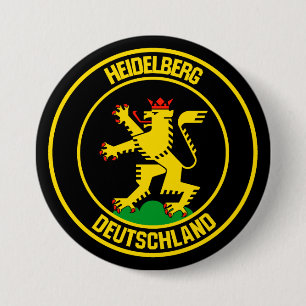 Heidelberg Round Emblem 7.5 Cm Round Badge