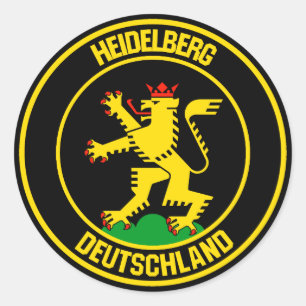 Heidelberg Round Emblem Classic Round Sticker