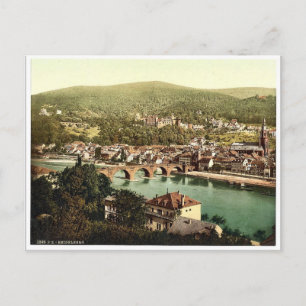 Heidelberg, seen from the Philosophenweg, Baden, G Postcard