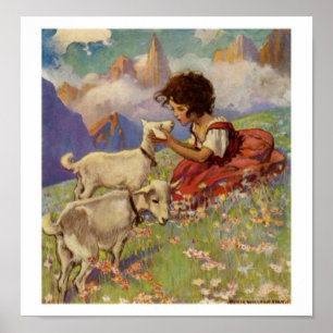 "Heidi and Her Goats" - Print