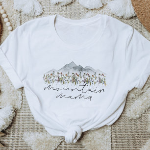 HEIDI Bohemian Colourful Wildflower Mountain Mama Maternity T-Shirt