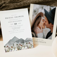 HEIDI Boho Watercolor Mountain Wildflower Bridal