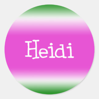 Heidi Classic Round Sticker
