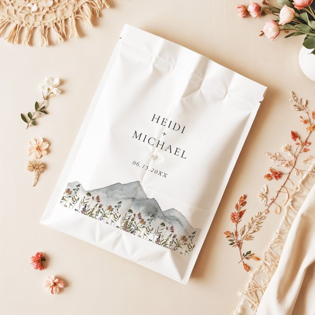 HEIDI Muted Tone Boho Wildflower Wedding Favour Bags (Creator Uploaded)