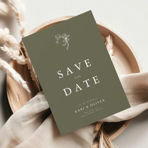 HEIDI Olive Wedding  Save The Date