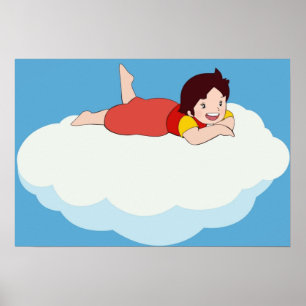 Heidi on a cloud the girl from the Alps Poster