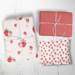HEIDI Pink Berry Boho Strawberry Girl Baby Shower Wrapping Paper Sheet<br><div class="desc">These pink berry boho strawberry girl baby shower wrapping paper sheets from the Heidi Collection are perfect for gift giving. The unique boho design features cute picnic strawberries in red,  pink and white.

Delight your friends,  family and gift recipients with beautifully coordinating wrapping paper.</div>