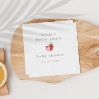 HEIDI Pink Berry Sweet Strawberry Girl Baby Shower